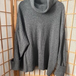 Cozy Gray Turtleneck Sweater